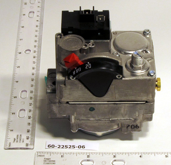RHEEM FURNACE PARTS 602252506. 24V 1/2" X 1/2" Gas Valve HVAC