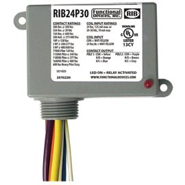 RIB RELAYS RIB24P30. Enclosed Relay 30Amp DPDT 24Vac/dc - HVAC Discount ...