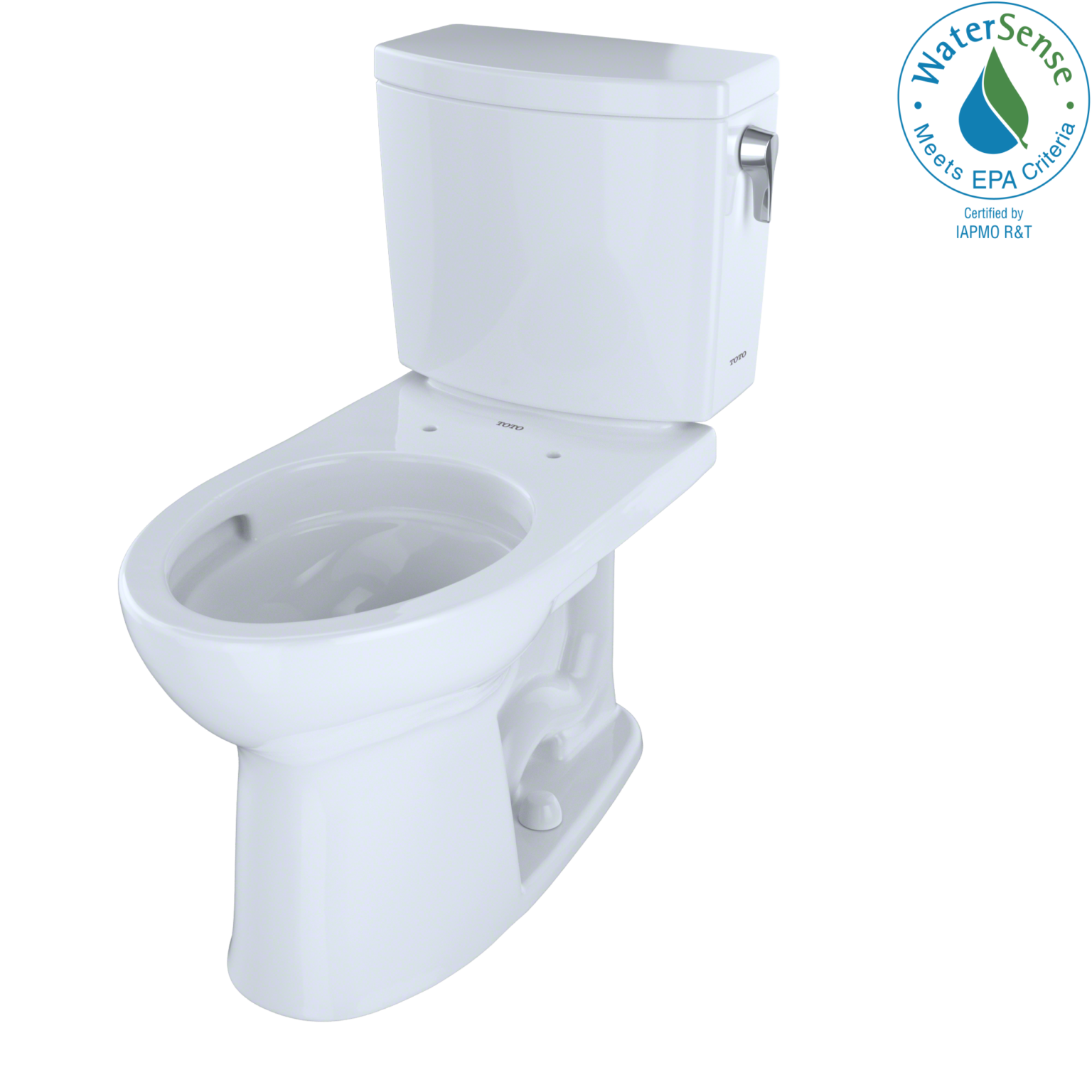 Toto Drake II 1G TwoPiece Elongated 1.0 GPF Universal Height Toilet